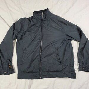 Peter Millar Mens Large Black Lightweight Full Zip Jacket Outdoors Casual